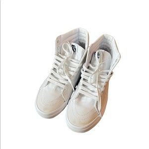 Classic white vans canvas sk8